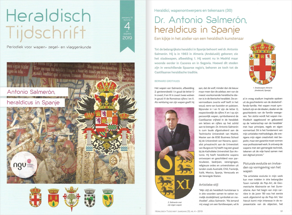 Dr. Bernard Grothues,, Dr. Antonio Salmeron, heraldicus in Spanje