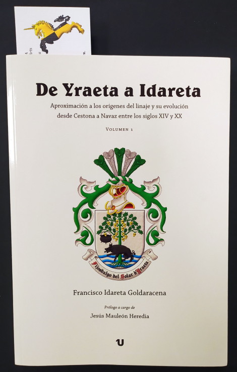 Autor del escudo de portada del libro De Yraeta a Idareta de Francisco Idareta