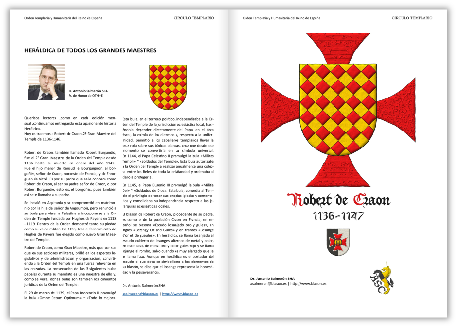 Artículo sobre el escudo de armas de Robert de Craon
