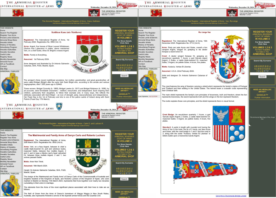 3 escudos de armas en The Armorial Register, 2024
     title=