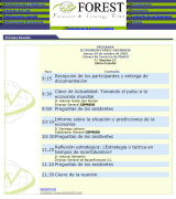 Forest - Forecast Strategy Club, programa de octubre de 2002