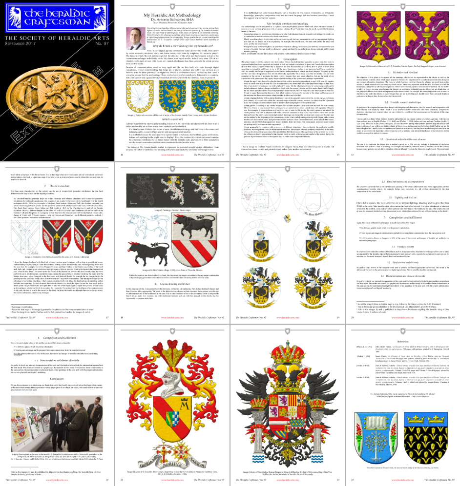 My heraldic art methodology