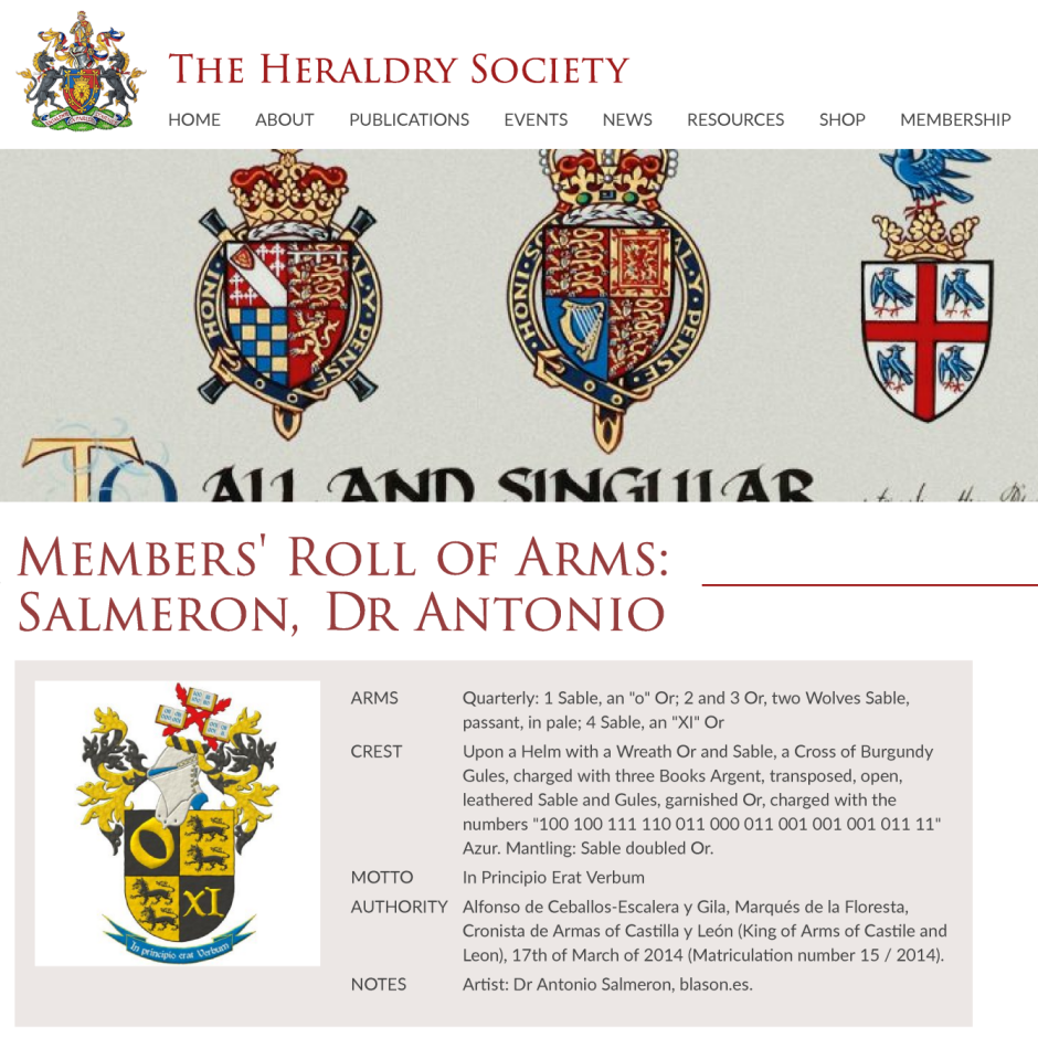 Miembro de la Heraldry Society