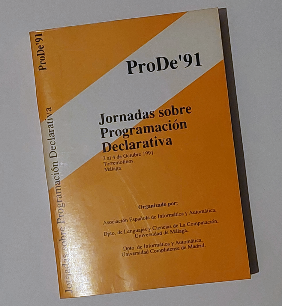 Representacin en restricciones, Actas de las Jornadas de Programacin Declarativa, 1991