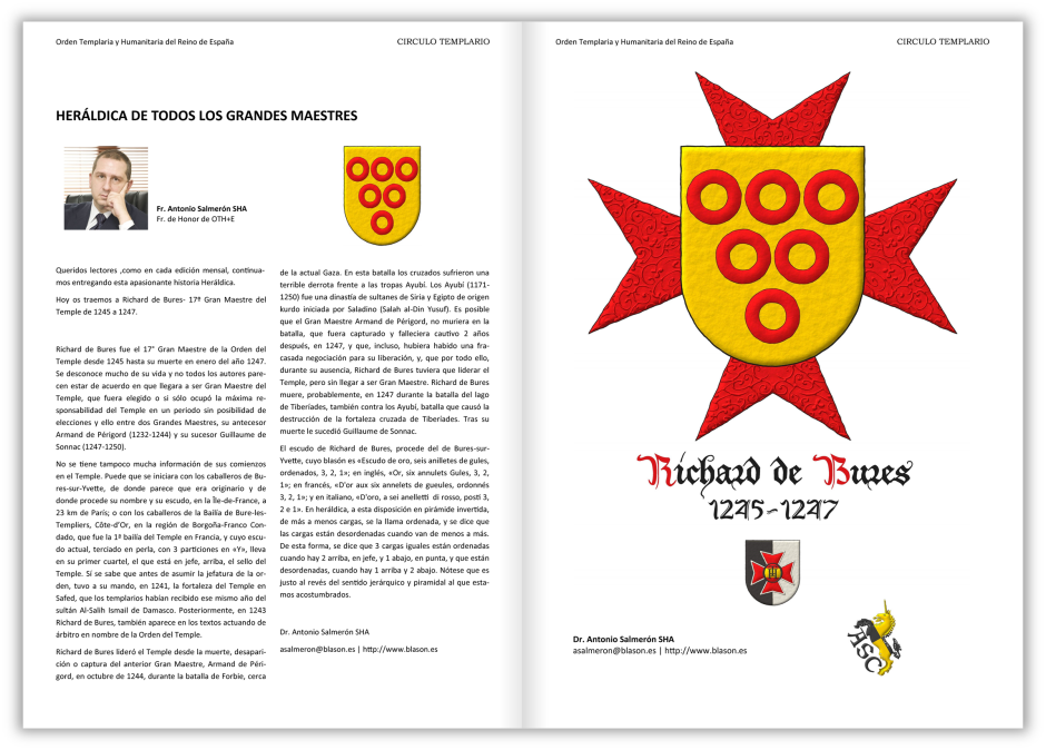 Artculo sobre el escudo de armas de Richard de Bures